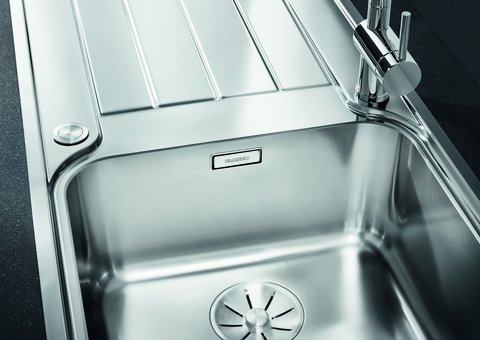 Edelstahlspüle CLASSIMO von Blanco Detailaufnahme der Edelstahlspüle CLASSIMO von Blanco