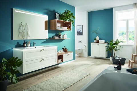 Nobilia Bad-Möbel Cascada im schicken Landhaus-Stil
